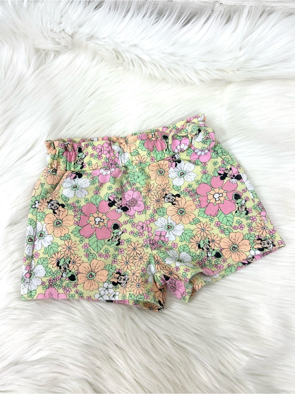 Disney Jr. Girls Floral Minnie Mouse Shorts Size 2T